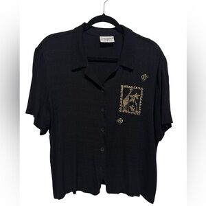 Alfred Dunner vintage button up with giraffes